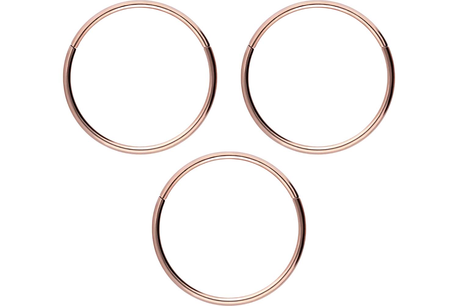 SET Chirurgenstahl Segmentring Clicker Piercing